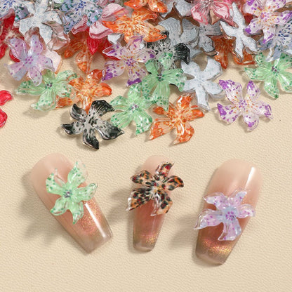 3D Resin Flower Flat Back Beads