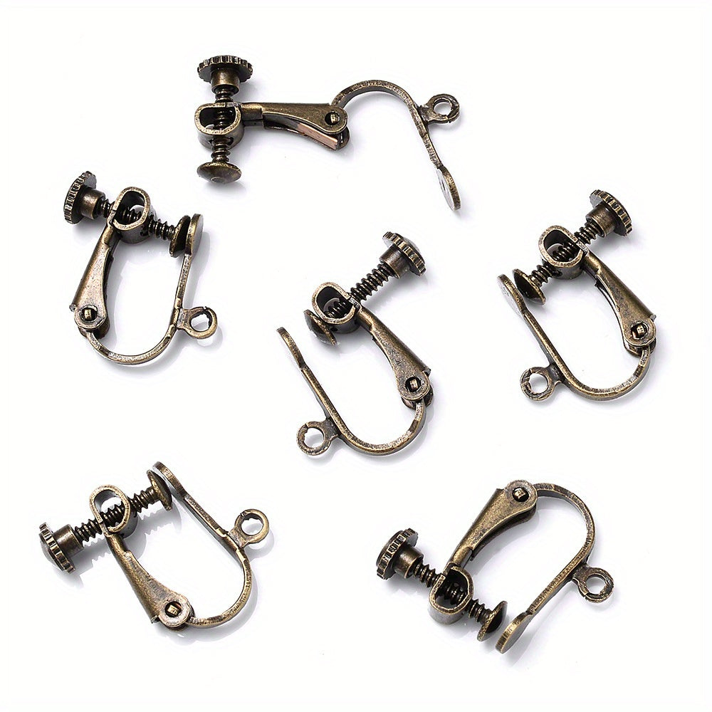 Brass Screw Ear Clips