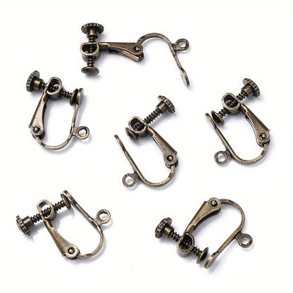 Brass Screw Ear Clips