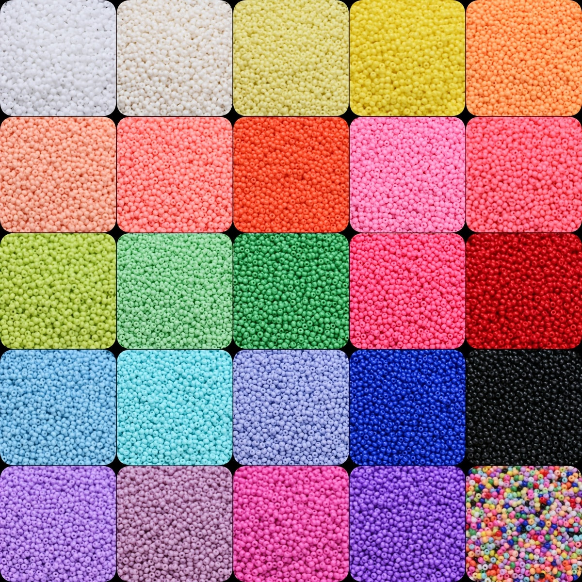 500pcs/set 3mm Colorful Charm Glass Seed Beads