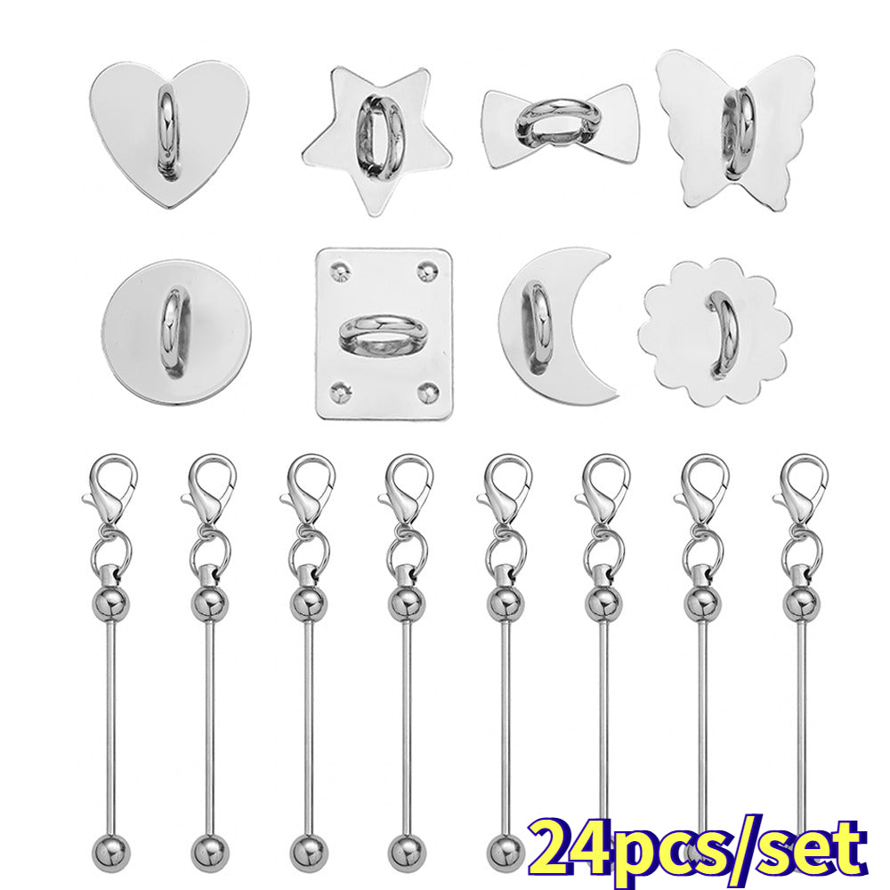 Beadable Self-Adhesive Keychain Hooks