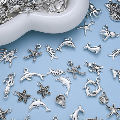 Marine Animal Metal Pendant Charms