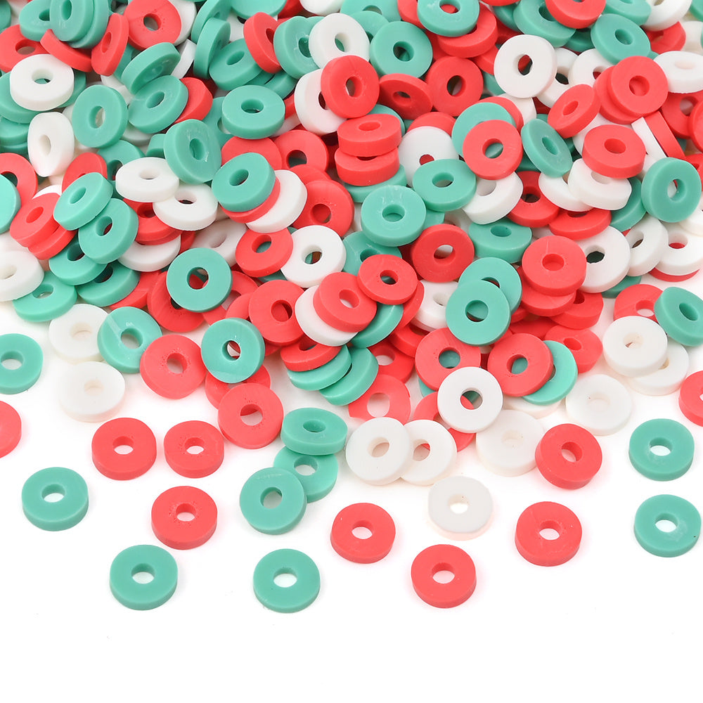 Mixed Color Round Clay Beads