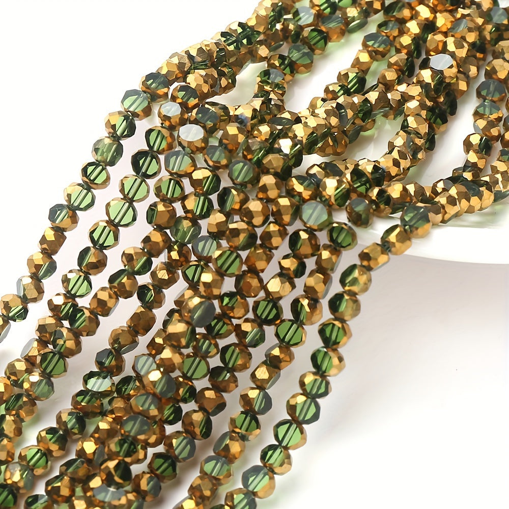 75PCS 4mm Wheel-Shaped Glass Bead Set