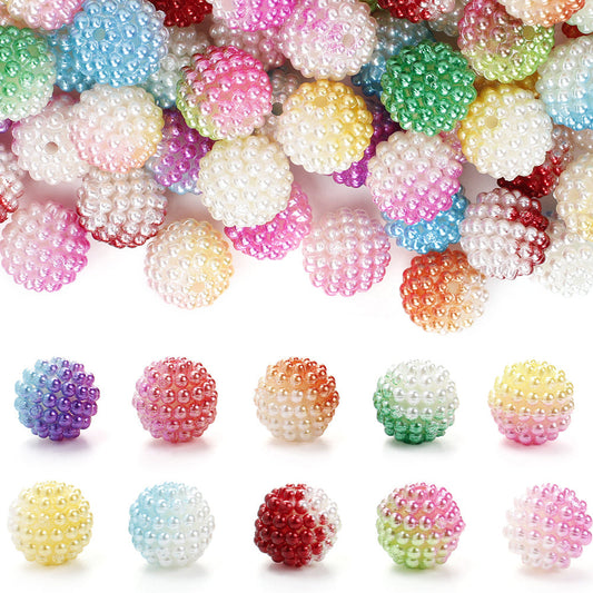 Double Color Arbutus Acrylic Beads