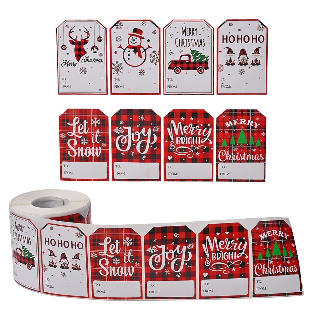 Merry Christmas Seal Label Stickers