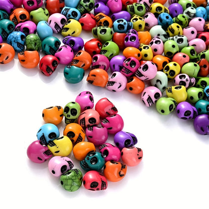Halloween Skull Acrylic Beads