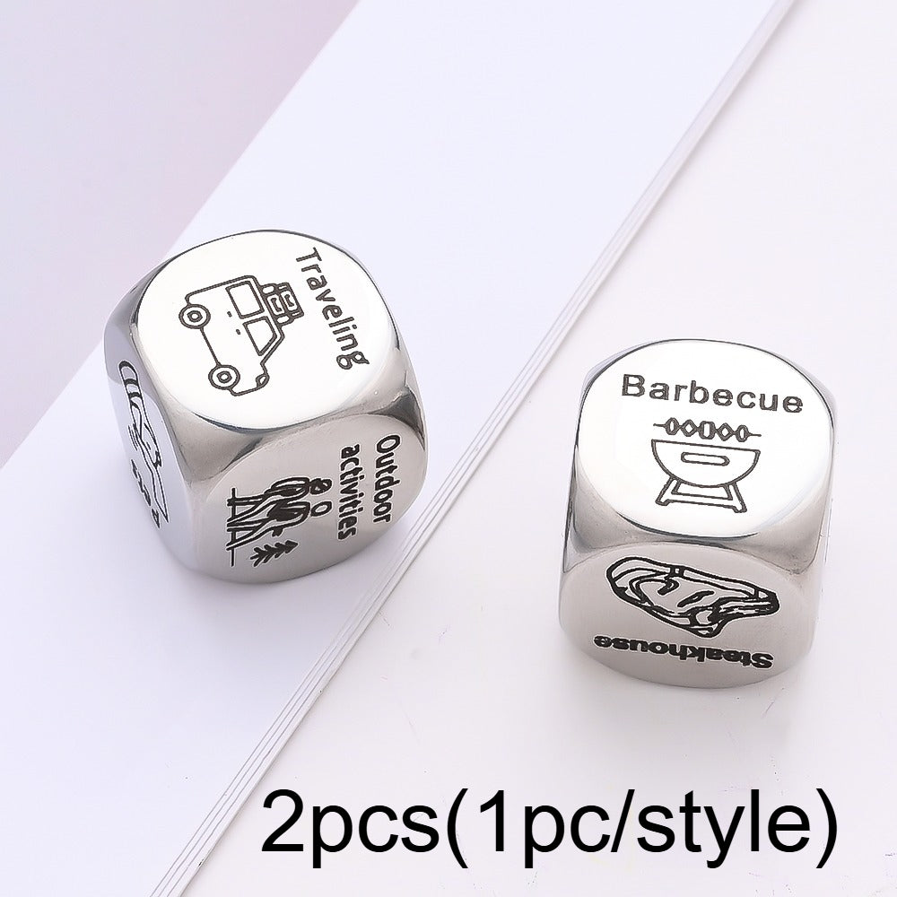 Stainless Steel Decision Dice Set