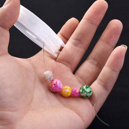 2PCS Transparent Crystal Elastic Beading Cord Set