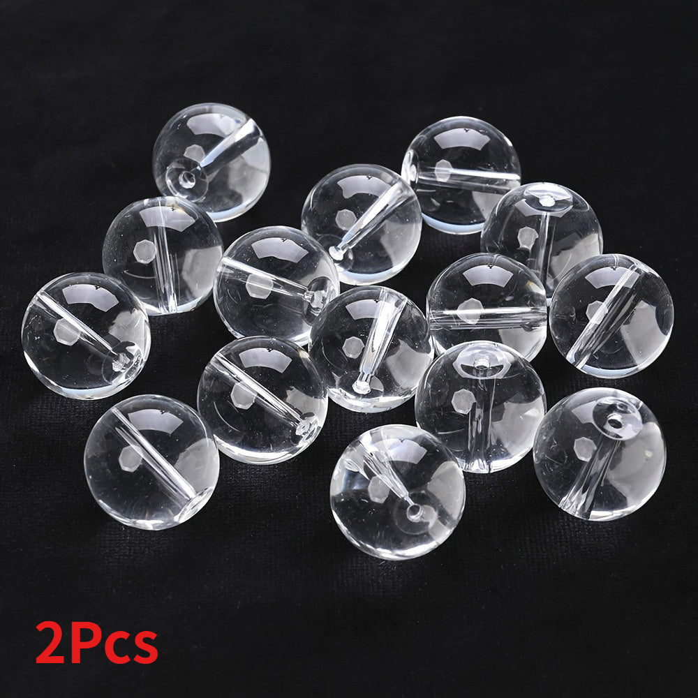 Clear Round Glass Beads