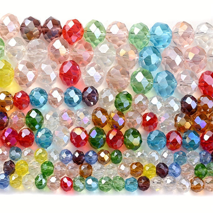 80PCS 6mm Flat Glass Spacer Bead Set