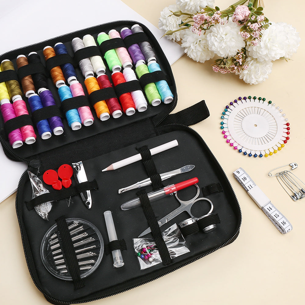 130-Piece Sewing Kit with Storage Case