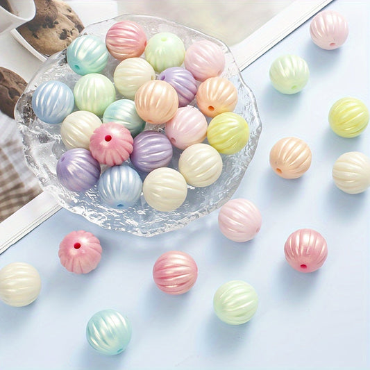 Macaron Pumpkin Acrylic Beads
