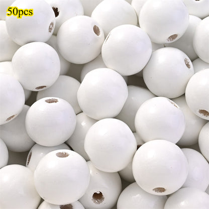 Dog-Themed Wooden Beads