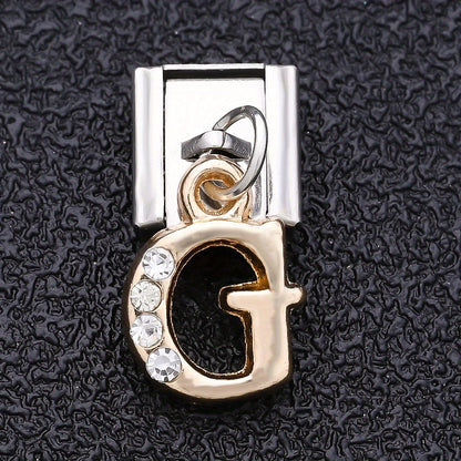 1PC Rhinestone A-Z Letter Modular Bracelet Charm Set