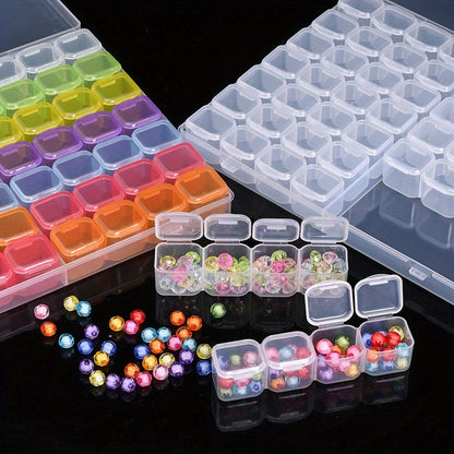56-Grid Transparent Jewelry Storage Box