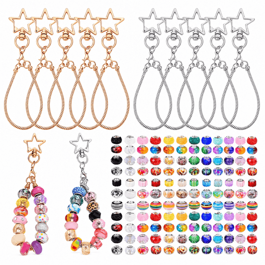 20PCS Beaded Keychain Making Set