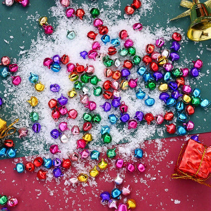 100pcs/set 8mm Christmas Jingle Bells Beads