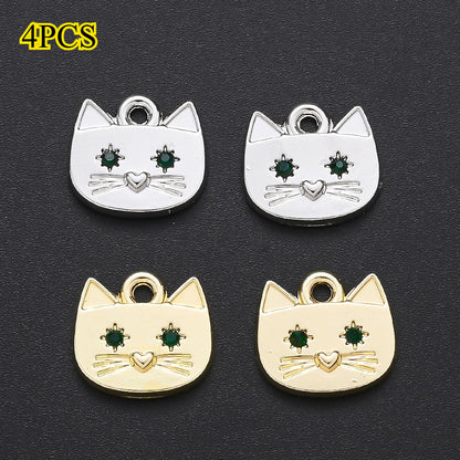 Cat Alloy Pendant Charms
