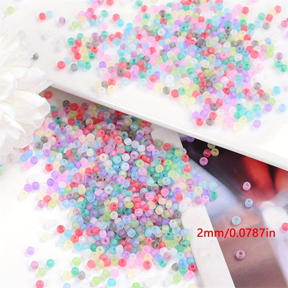 Colorful Frosted Seed Beads