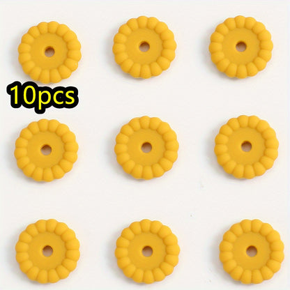10pcs/set 12/15mm Round Silicone Beads