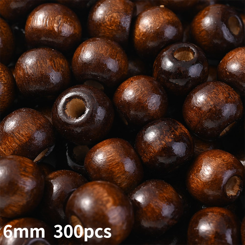 Brown Natural Wood Beads