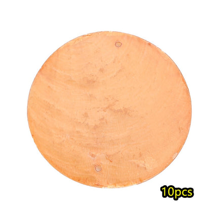 10-Piece Round Ocean Stone Pendants