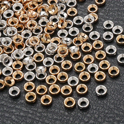 100PCS 7mm Large Hole Round Plastic Bead Set