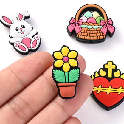 1/4PCS Rabbit Silicone Bead Set