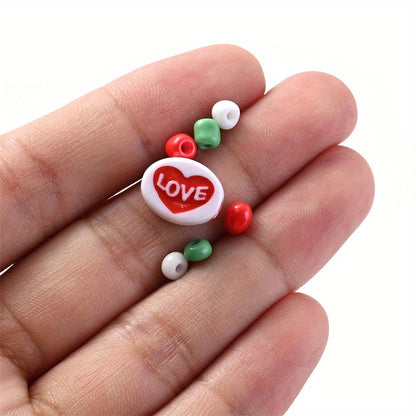5000pcs Christmas Love Mixed Color Beads
