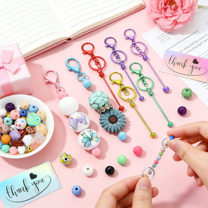 UV Metal Beadable Keychain Set