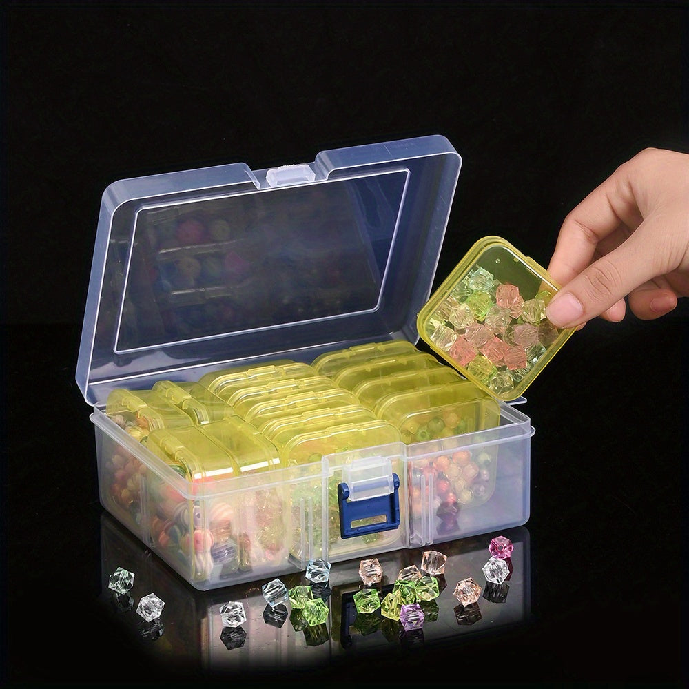 14pcs/box Transparent Plastic Storage Boxes