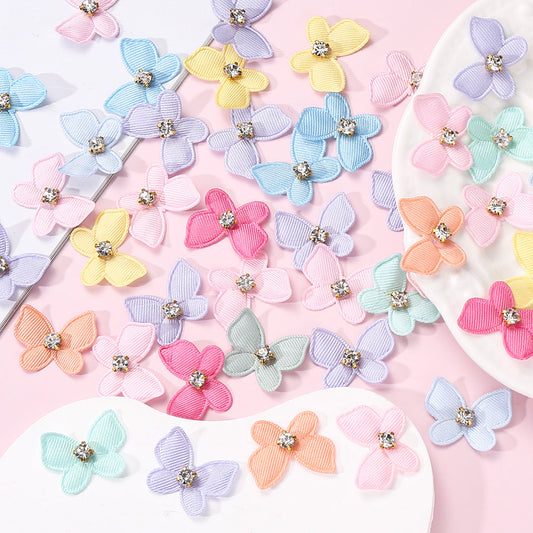 2x2.5 cm Rhinestone Butterfly Sewing Patches