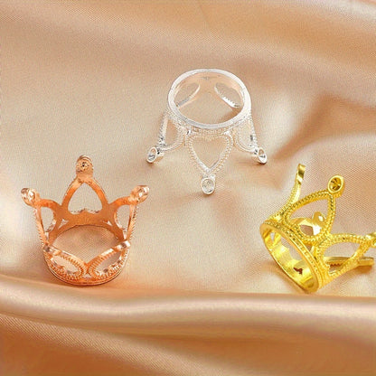 Vintage Crown Alloy Spacer Beads