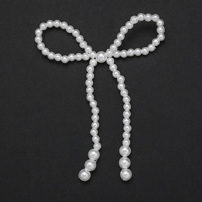 Faux Pearl Bowknot Embellishments