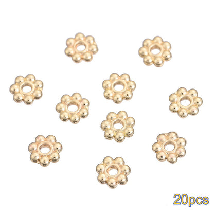 20PCS Gold Alloy Multi-Shape Spacer Bead Set