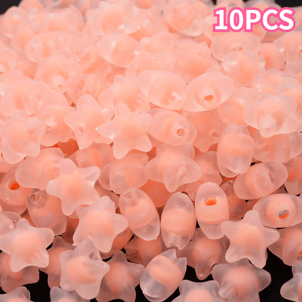 11 mm Acrylic Star Spacer Beads