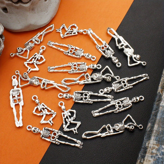 Ancient Silver Skull Alloy Pendants
