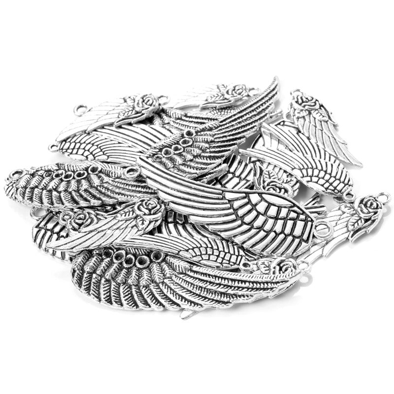 Vintage Alloy Wing Pendants