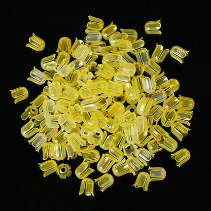 2026 New Arrival 10×11mm Gradient Flower Acrylic Bead Caps