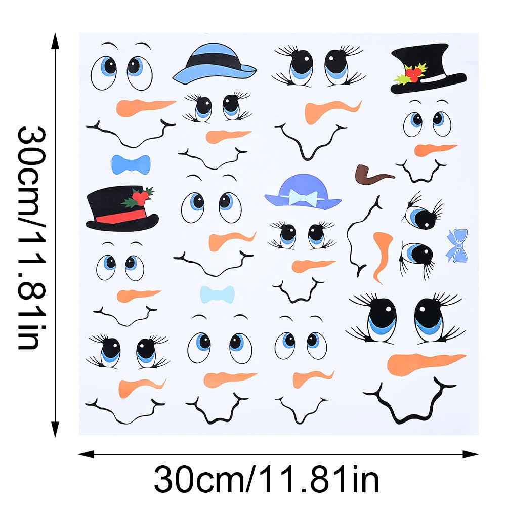 Snowman Emoji PVC Stickers