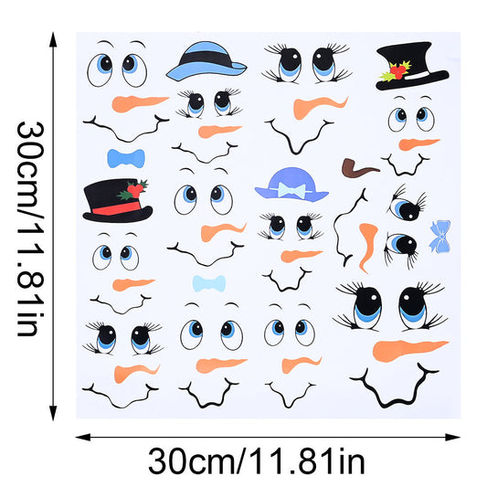 Snowman Emoji PVC Stickers