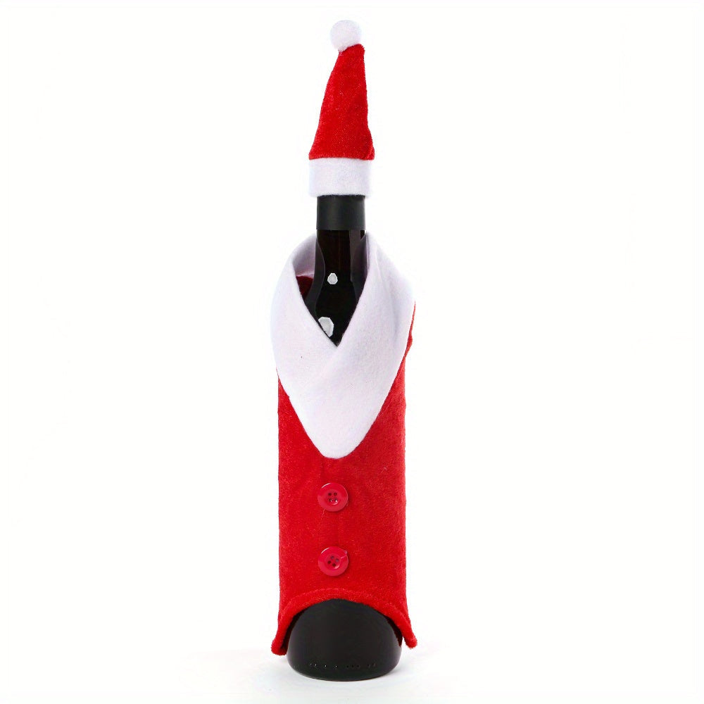 Christmas Velvet Wine Bottle Hat Covers