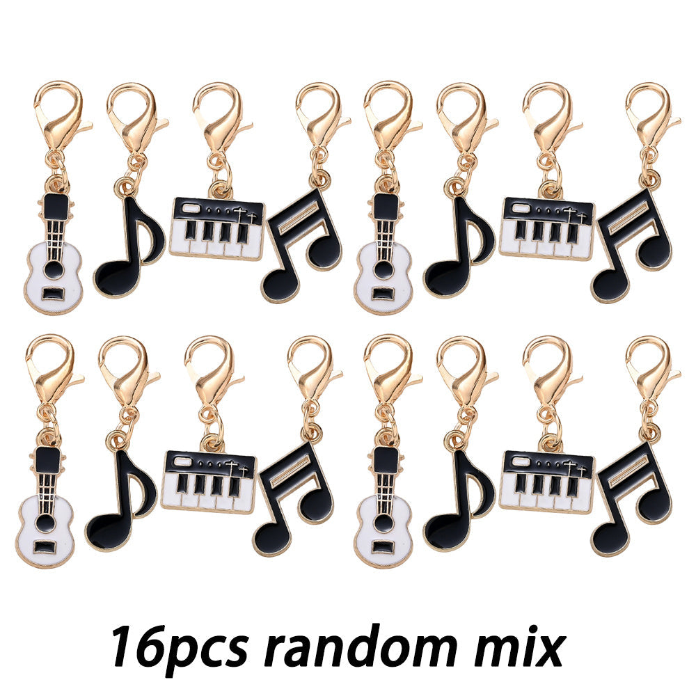 Music-Themed Alloy Pendant Charms