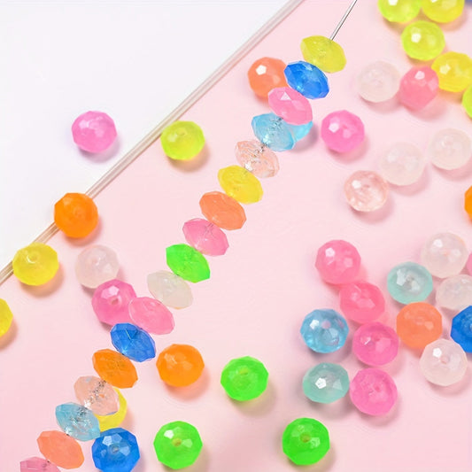 Luminous Acrylic Flat Spacer Beads