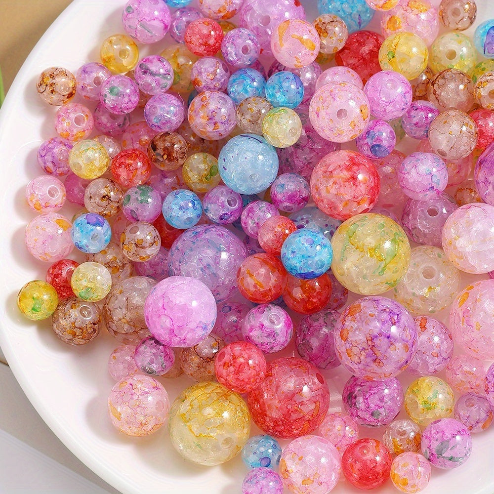 Colorful Dot Acrylic Bubble Beads