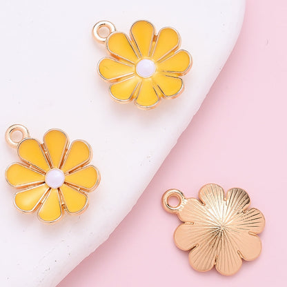 Colorful Daisy Flower Pendant Charms