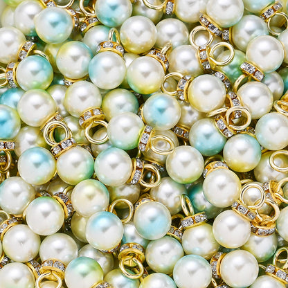 20-Piece 10 mm Iridescent Mermaid Bead Set