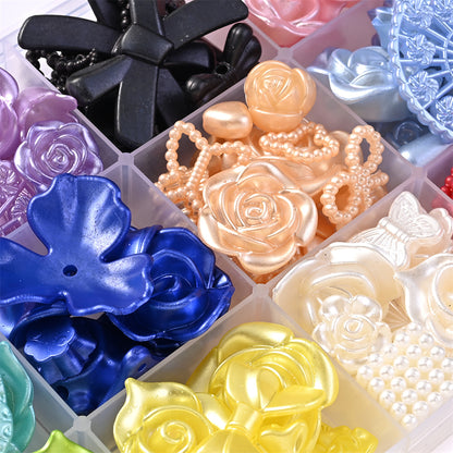 30g 8-40mm Bohemian Style Acrylic Mixed Beads