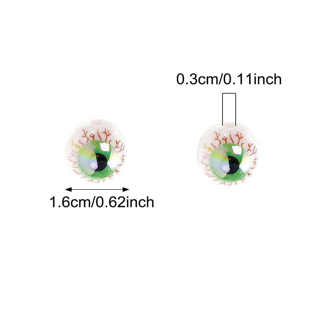 20pcs 16mm Acrylic Eyeball Beads